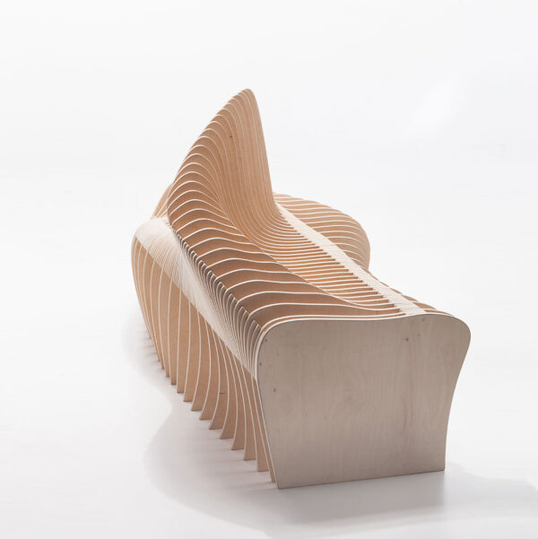 banco madera diseño orgánico